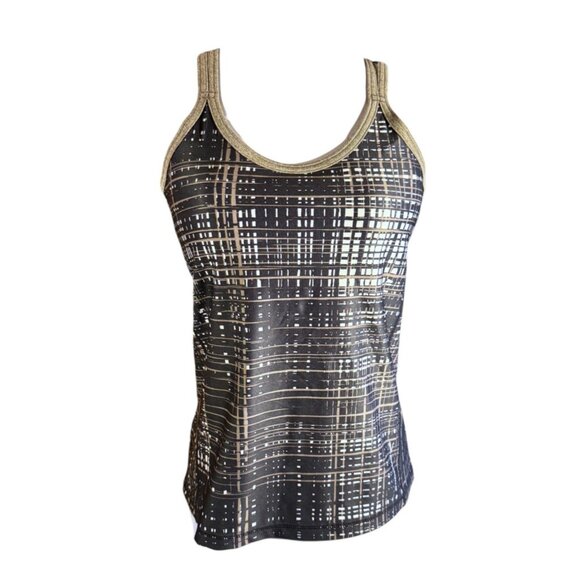 Brooks Womens M Black/White Athletic Tank Top - Picture 2 of 8